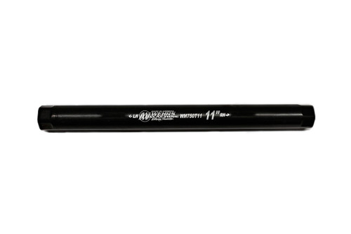 Wehrs Machine WM750T11 Suspension Tube, 1 OD, 11 in. Long, 3/4-16 in. Female Thread, Steel, Black Oxide, Each