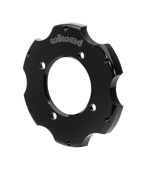 Wilwood 170-15920 Brake Rotor Hat, 6 x 6.25 in. Bolt Pattern, 4 x 4 in. Wheel Bolt Pattern, 0.725 in. Offset, 3.130 in. Center, Aluminum, Black Paint, Each
