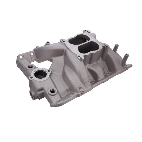 TSP 87156 Pontiac V8 Dual Plane Intake Manifold, Aluminum, Natural