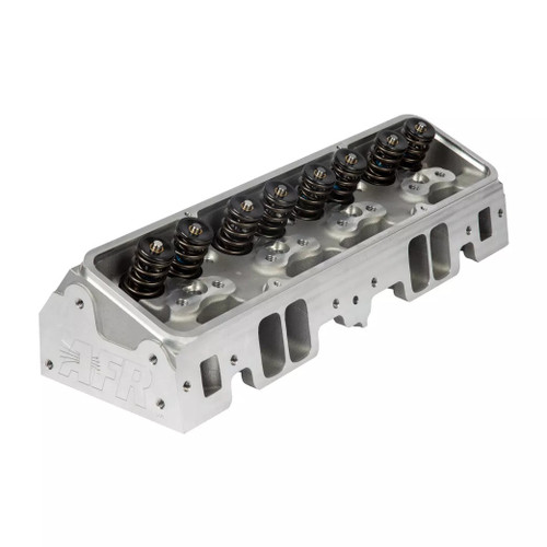Air Flow Research 1017 Cylinder Head, SBC Enforcer, Bare, 2.050/1.600 in. Valves, 198 cc Intake, 69 cc Chamber, Angled Plug, Aluminum, Small Block Chevy, Each