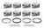 Bullet Pistons BLS1009-007-SET Piston and Ring, Forged, 3.905 in. Bore, 1.5 x 1.5 x 3 mm Ring Grooves, Minus 2.70 cc, GM LS-Series, Kit