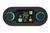 Dakota Digital DCC-4000-K-K Climate Control Panel, 2 Knob, Vertical/Horizontal, 4.285 x 1.85 in. Oval, In Dash, LED, Plastic, Black/Silver, Vintage Air Gen IV/Gen V, Each