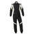 OMP Racing, Inc. IA0-1874-A01-SF-076-62 Driving Suit, First EVO Overall, 1-Piece, FIA Approved, Double Layer, Nomex, Black/White, Size 62, 2X-Large, Each