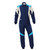 OMP Racing, Inc. IA0-1874-A01-SF-244-56 Driving Suit, First EVO Overall, 1-Piece, FIA Approved, Double Layer, Nomex, Navy Blue/Cyan, Size 56, Large/X-Large, Each