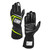 OMP Racing, Inc. IB0-0776-B01-178-M Driving Gloves, First, FIA Approved, Single Layer, Fire Retardant Fabric, Black/Fluorescent Yellow, Medium, Pair