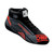 OMP Racing, Inc. IC0-0829-A01-073-42 Driving Shoe, Sport, Mid-Top, FIA Approved, Leather Outer, Nomex Inner, Black/Red, Euro 42, Pair