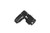 Redhorse Performance 8290-04-04-2 Fitting, Adapter, 8290 Series, 90 Degree, 4 AN Male to 4 AN Female Swivel, Aluminum, Black Anodized, Each