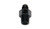 Vibrant Performance 16497 Fitting, Adapter, Straight, 8 AN Male to 1/4 in. NPT Male, 1/8 in. NPT Gauge Port, Aluminum, Black Anodized, Each