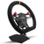 Lotse PRS-EA Pro Street Light Steering Wheel, 12.5 in. Aluminum, Suede Coated, Black Anodized, Yellow Stripe, Each