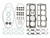 Mahle Original/Clevite HS54660 Engine Gasket Set, Top End, 6.0 L, GM LS-Series, Kit