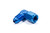 Fragola 498102 -4 AN Female to -4 AN Male, 90 Degree, Swivel, Aluminum, Blue Anodized, Each