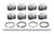 Diamond Racing Products 11507-R2-8 Piston, Street/Strip Flat Top Series, 4.010 in. Bore, 1.2 x 1.2 x 3.0 mm Ring Grooves, Minus 2.0 cc, GM LS-Series, Set of 8