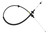 ICT Billet 551859 Throttle Cable, 26 in. Long, Stainless Cable, Plastic Coated, Black, GM LS-Series, Each