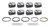 Mahle Pistons 930201165 SBC FT Powerpak Piston Set 4.125 Bore -5cc