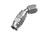 Redhorse Performance 1245-06-5 Fitting, Hose End, 1245 Series, 45 Degree, 6 AN PTFE to 6 AN Female, Swivel, Aluminum, Clear, Anodized, Each