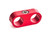 Redhorse Performance 730-06-06-3 Hose / Tube Separators, 730 Series, Two 6 AN Holes, Aluminum, Red Anodized, Each