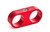 Redhorse 730-10-10-3 Hose/Tube Separators, 730 Series, Two 10 AN Holes, Aluminum, Red Anodized, Each