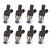 Holley 522-128 Fuel Injector, 120 lb/hr, Low Impedance, EV1/Minitmer, Universal, Set of 8