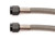 Redhorse Performance 900-06-12-2 AN Hose Assembly, 900 Series, 12 in Long, 6 AN Hose, 6 AN Straight Female to 6 AN Straight Female, Braided Stainless, PTFE Lined, Aluminum, Black Anodized, Each