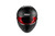 Sparco BRH0007B0K120ML Helmet, Stealth RF, Full Face, FIA Approved, Snell SA2025, Head and Neck Support Ready, Fiberglass, Black, Red Lining, Medium/Large, Each