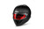 Sparco BRH0007B0K120ML Helmet, Stealth RF, Full Face, FIA Approved, Snell SA2025, Head and Neck Support Ready, Fiberglass, Black, Red Lining, Medium/Large, Each-1