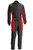 Sparco BRS0037U0K12056 Driving Suit, Stint, 1-Piece, SFI 3.2A/5, Double Layer, Aramid/Nomex, Black/Red, Large, Each