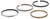 Total Seal TFX1010204085 Piston Rings, TFX Steel, 4.085 in. Bore, 1.0 x 1.0 x 2.0 mm Thick, Standard Tension, Stainless Steel, 8-Cylinder, Kit