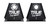 True Performance & Fabrication DTR7012 Toe-In Plates, One Plated Slotted Bolt Pattern, Steel, Black Powder Coat, Mini Wedge/Go-Kart/Racing Lawn Mower, Pair