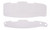Ultra Shield 1526 Helmet Shield Tear Off, 5 mm Thick, 12.625 in. Center to Center, Plastic, Clear, Arai Corsair-X, Set of 100
