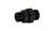 Vibrant Performance 16984 Fitting, Bulkhead, Straight, 10 AN Male O-Ring to 10 AN Male O-Ring, Aluminum, Black Anodized, Each