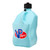 VP Racing 3632-CA Utility Jug, 5.5 gal, 10.5 x 10.5 x 21.25 in. Tall, O-Ring Seal Cap, Screw-On Vent, Square, Plastic, Sky Blue, Each