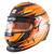 Zamp H781C30M Helmet, RZ-67D, Full Face, Snell SA2025, Head and Neck Support Ready, Carbon Fiber/Fluorescent Orange/Yellow, Medium, Each