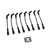 TSP 83031 Ford Godzilla 7.3L, Spark Plug Wire Set, Spiral core, 8.5 mm, Black, 135 degree, 9 3/4 in. Long, Set of 8