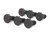 Allstar ALL16176 Flywheel Bolt Kit, 11 mm x 1.5 Thread, 0.880 in. Long, 12 Point Head, Steel, Black Oxide, Set of 6