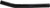 Allstar ALL57011 Tie Rod, Bent, 0.875 in. OD, 11.5 in. Long, 5/8-18 in. Thread, Steel, Black Powder Coat, Universal, Each