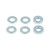Allstar ALL99395 Control Arm Spacer Kit, Two 1/4 in. Thick, Four 1/8 in. Thick, Steel, Zinc Oxide, Kit