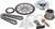 Cloyes 9-3679X5 Timing Chain Set, True Roller Chain, Single Roller, Crank Sprocket / Cam Sprocket / Tensioner Elimination Guide / Blockoff Plate / Reluctor / Thrust Bearing, Steel, GM GenV LT-Series, Kit