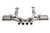 Corsa Performance 21111 Exhaust System, Cat-Back, 3 in. Diameter, Dual Rear Exit, Stainless, Natural, Chevy Corvette 2023-24, Kit