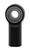 FK Rod Ends ALJF6B Black Rod End, ALJF Series, Spherical, 3/8 in. Bore, 3/8-24 in. Right Hand Female Thread, Steel Ball, Aluminum, Black Anodized, Each