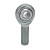 FK Rod Ends CMXL10-8T Rod End, CMXL-T Series, Spherical, 1/2 in. Bore, 5/8-18 in. Left Hand Male Thread, PTFE Lined, Steel Ball, Steel, Zinc Oxide, Each
