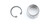 FK Rod Ends CP8 Spherical Bearing Housing, CP Series, 1.000 in. ID, 1.25 in. OD, 0.750 in. Thick, Snap Ring Included, Steel, Natural, Each