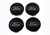 Ford M-1096K-BCT Wheel Center Cap, 2.55 in. OD, Closed End, Snap-In, Plastic, Black, Set of 4