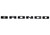 Ford M-1447-BLMB Emblem, Bronco, Grille Badge, Plastic, Matte Black, Ford Midsize SUV 2021-26, Kit