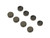Chevrolet Performance 19302366 Valve Lash Cap, 0.080 in. Thick, 5/16 in. Valve Stems, Steel, Natural, Set of 8