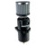 Moroso 85410 Breather Tank, Bolt-On, 3 in. Diameter x 8.8 in. Tall, 22.72 oz, 10 AN Female Inlet, 8 AN Male Adapter Included, Petcock Drain, Breather Included, Aluminum, Black Anodized, Each