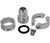 March Performance RAD-20-200-05 Fitting, Adapter, Radiator Fitting, 20 AN Male to Compression Fitting, 2 in. Clamp On Diameter, Aluminum, Polished, Kit