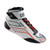OMP Racing, Inc. IC0-0822-A03-020-45 Driving Shoe, One-S, Mid-Top, SFI 3.3/5, FIA Approved, Leather Outer, Fire Retardant Inner, White, Euro 45, Pair