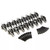 PRW Industries, Inc. 60375217 Rocker Arm, Sportsman, 8 mm Pedestal Mount, 1.70 Ratio, Full Roller, Steel, Natural, GM LS-Series, Set of 16