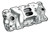 Professional Products 52021 Intake Manifold, Typhoon, Square Bore, Dual Plane, Aluminum, Natural, Small Block Chevy, Each