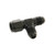 Russell 614405 Fitting, Adapter Tee, 6 AN Female x 6 AN Male x 6 AN Male, Aluminum, Black Anodized, Each